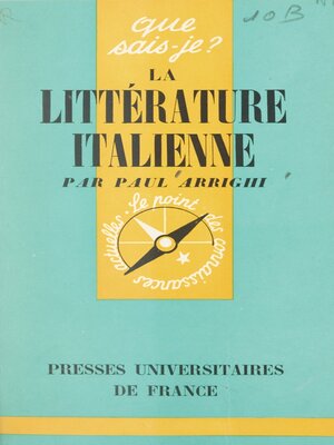 cover image of La littérature italienne